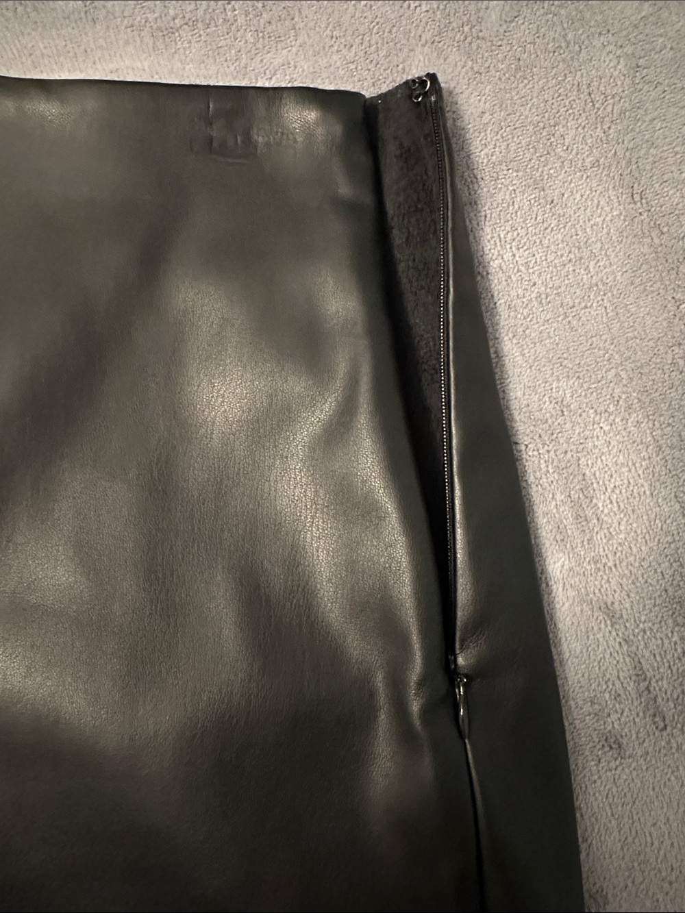 Express Black Faux Leather Mini Skort - Picture 4 of 9